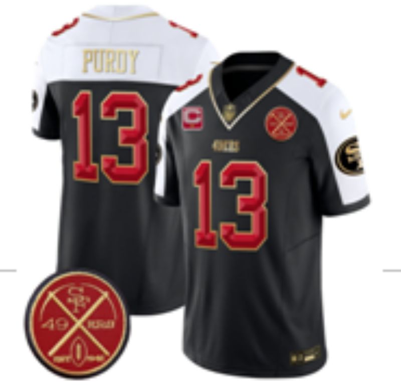 Men Nike San Francisco 49ers #13 Purdy black Limited NFL 2025 Jersey 0054